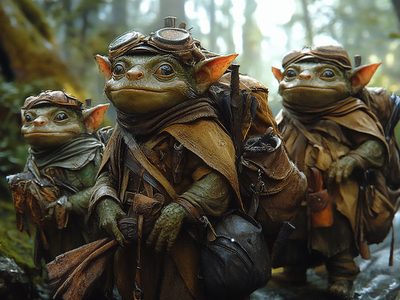 Fantasía Puzzle: Fantasía de viajero goblin